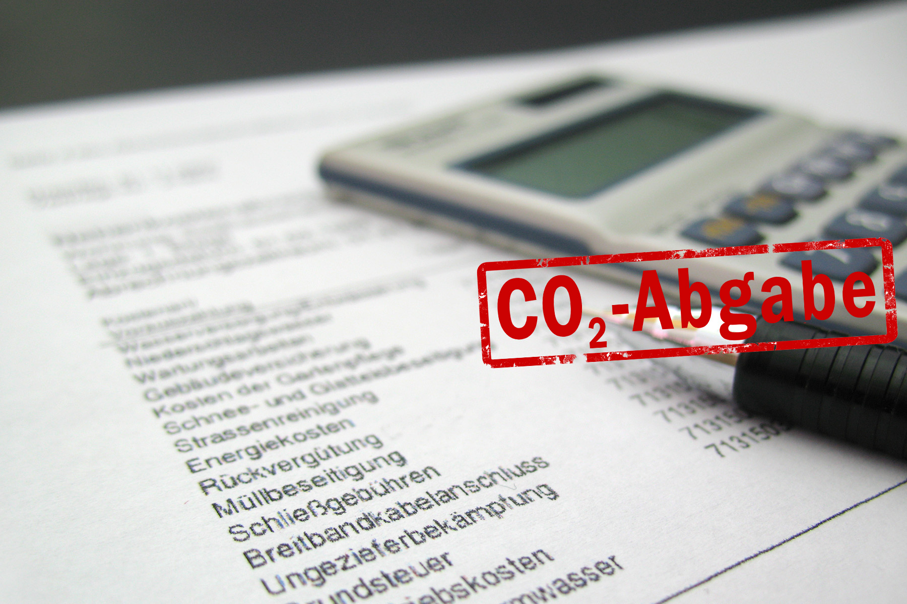 CO2 Abgabe Haus und Grund