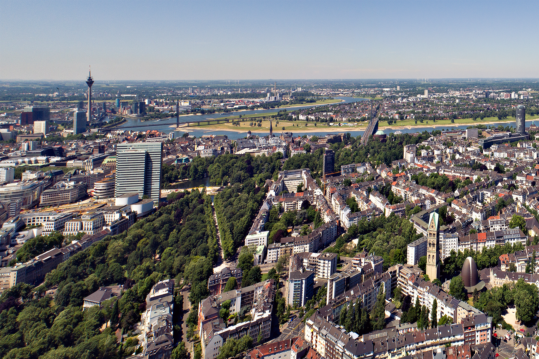 Düsseldorf von oben