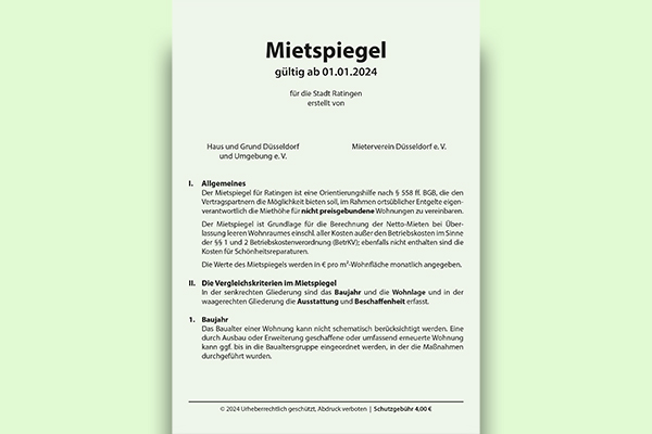 Mietspiegel Meerbusch Haus und Grund Düsseldorf